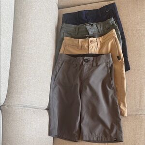 Quicksilver + Hurley boys amphibian shorts size 8